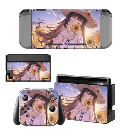 Bring the charm and beauty of Sakurajima Mai to your Switch (Renewed Version) with this anti-scratch skin